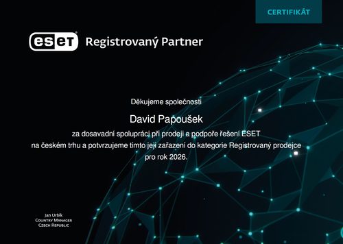 ESET - Registrovaný partner 2026